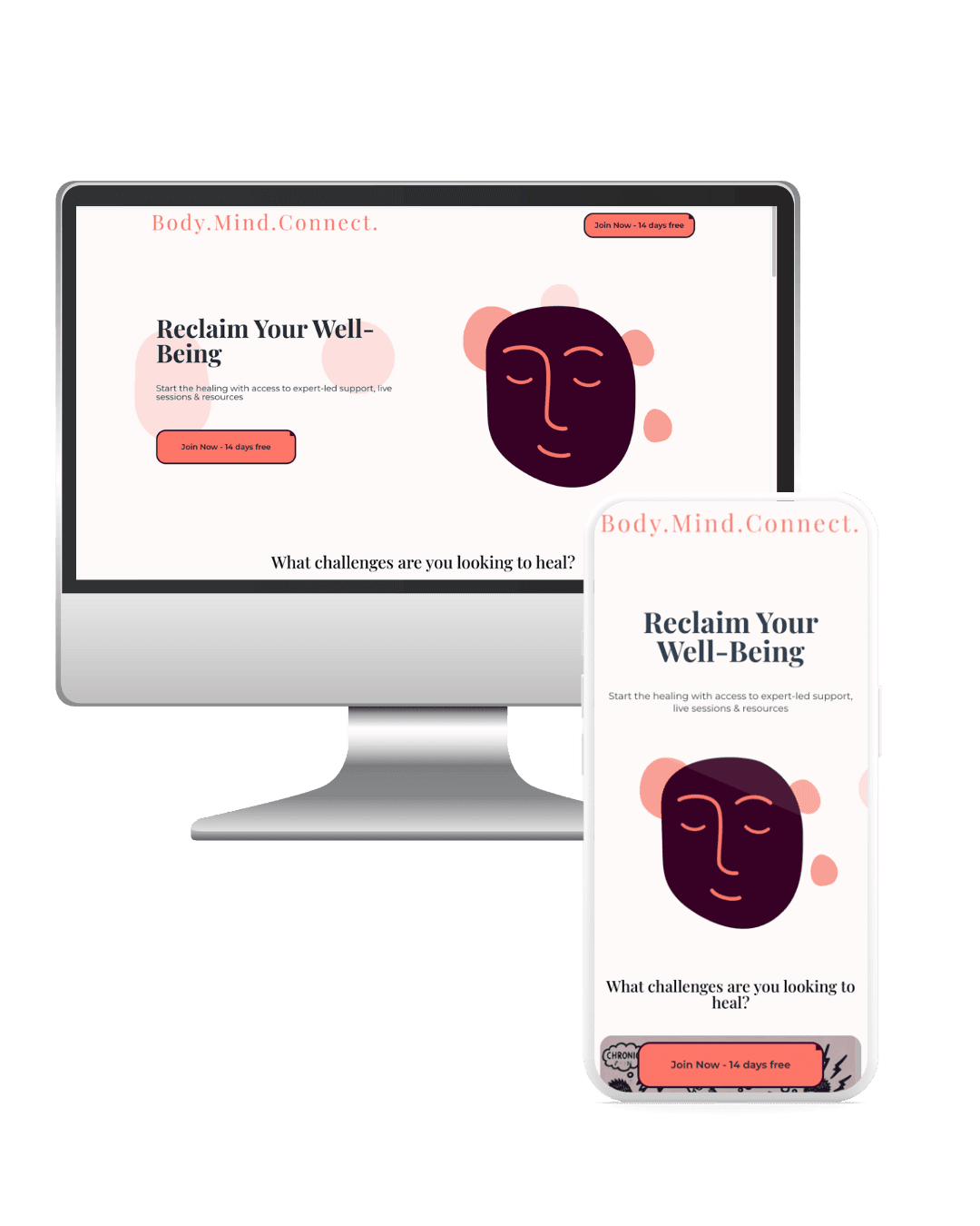 Cover Image - wellness website UX case study